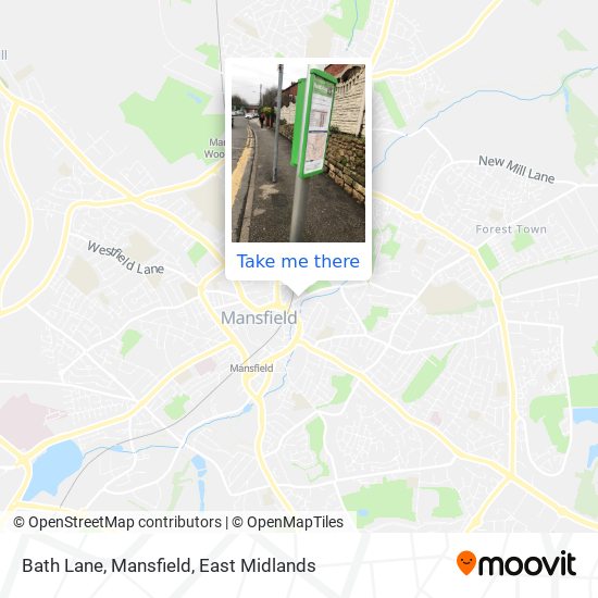 Bath Lane, Mansfield map