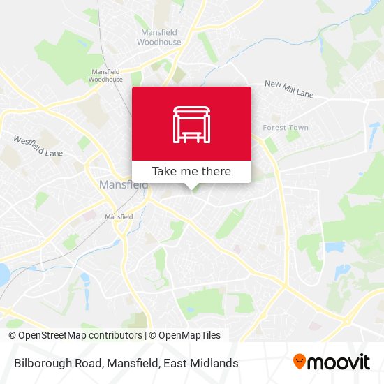 Bilborough Road, Mansfield map