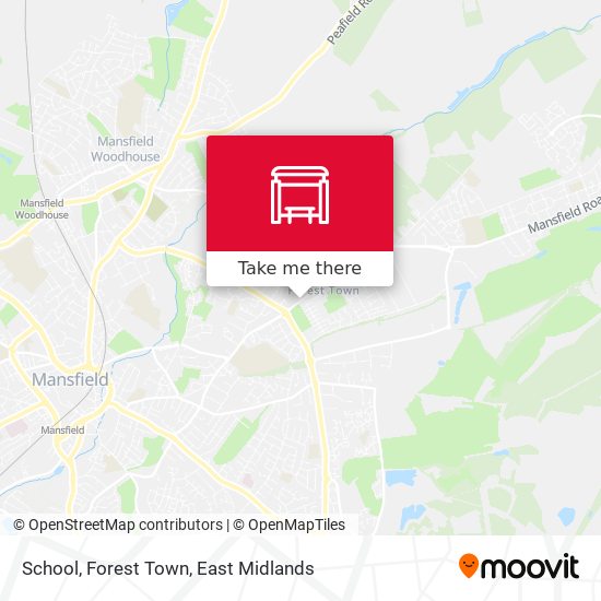 School, Forest Town map