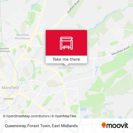 Queensway, Forest Town map