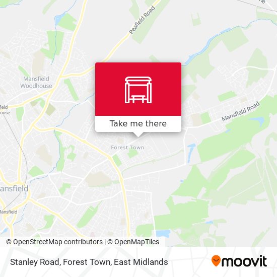 Stanley Road, Forest Town map