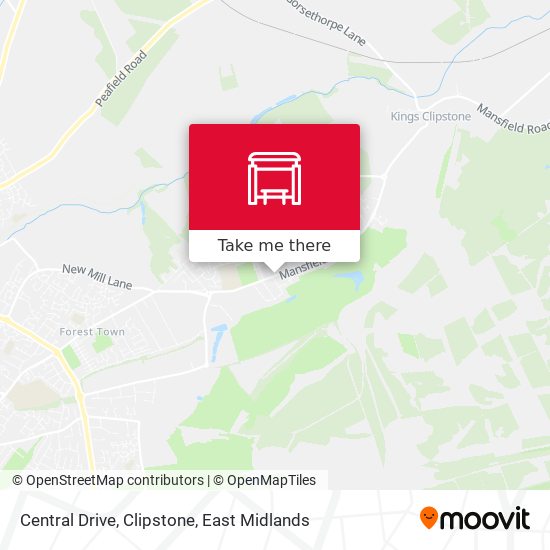 Central Drive, Clipstone map