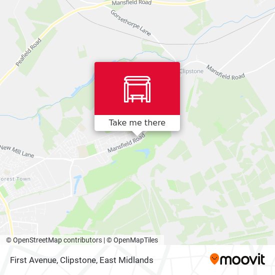 First Avenue, Clipstone map