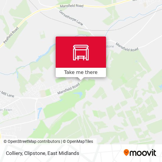 Colliery, Clipstone map