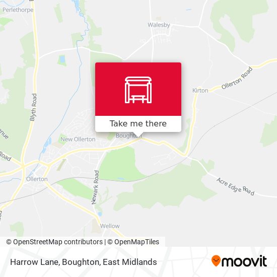 Harrow Lane, Boughton map