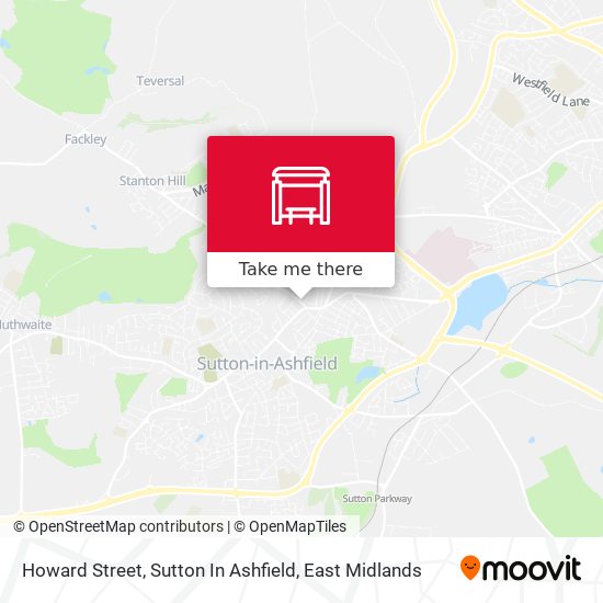 Howard Street, Sutton In Ashfield map