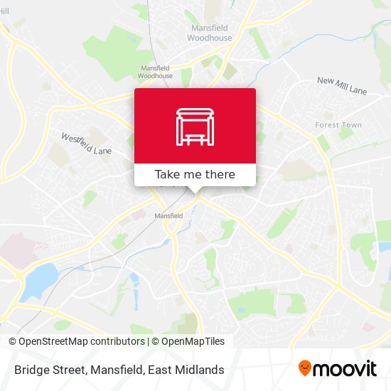 Bridge Street, Mansfield map