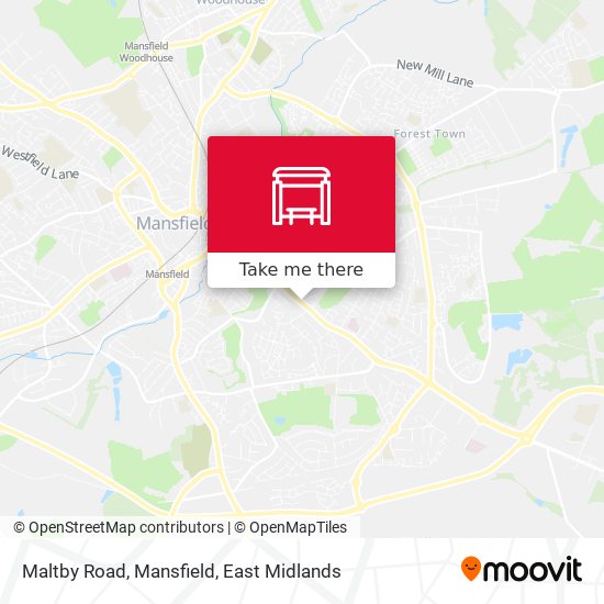Maltby Road, Mansfield map