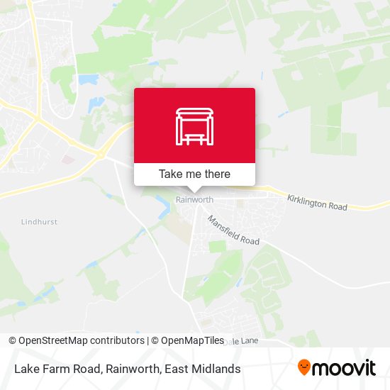 Southwell Road East, Rainworth map