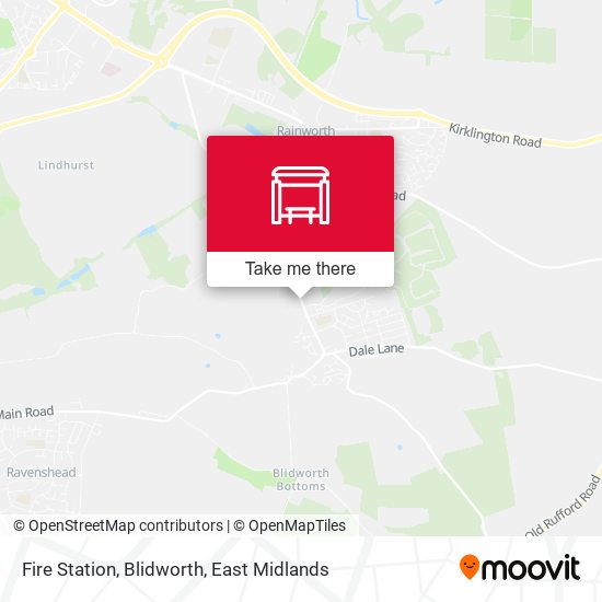 Fire Station, Blidworth map