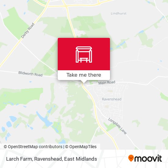 Larch Farm, Ravenshead map