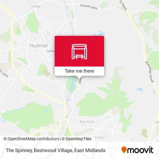 The Spinney, Bestwood Village map
