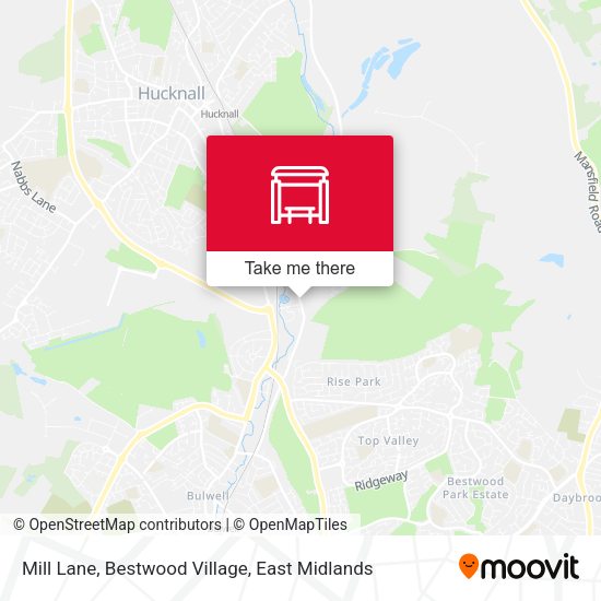 Mill Lane, Bestwood Village map