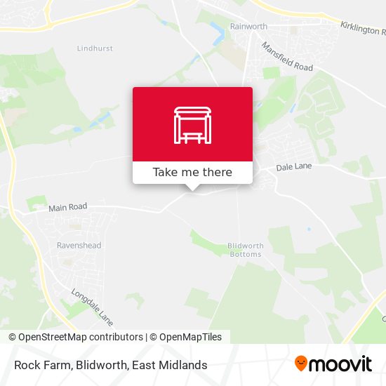 Rock Farm, Blidworth map
