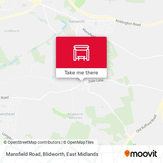 Mansfield Road, Blidworth map