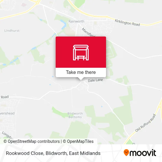 Rookwood Close, Blidworth map
