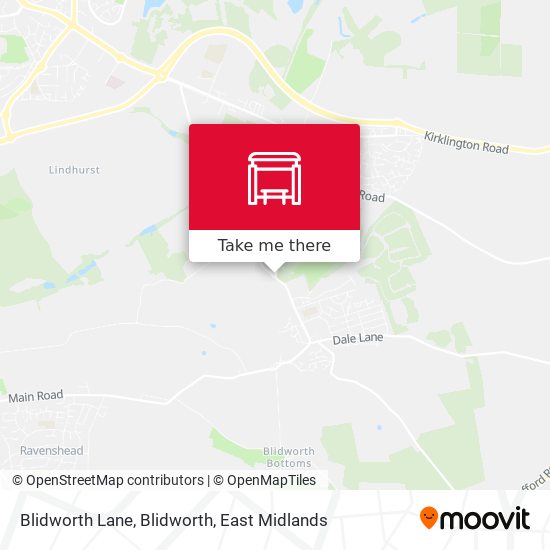 Blidworth Lane, Blidworth map