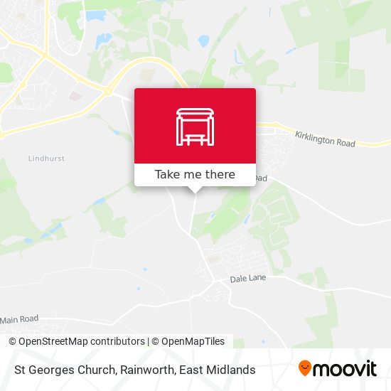 St Georges Church, Rainworth map