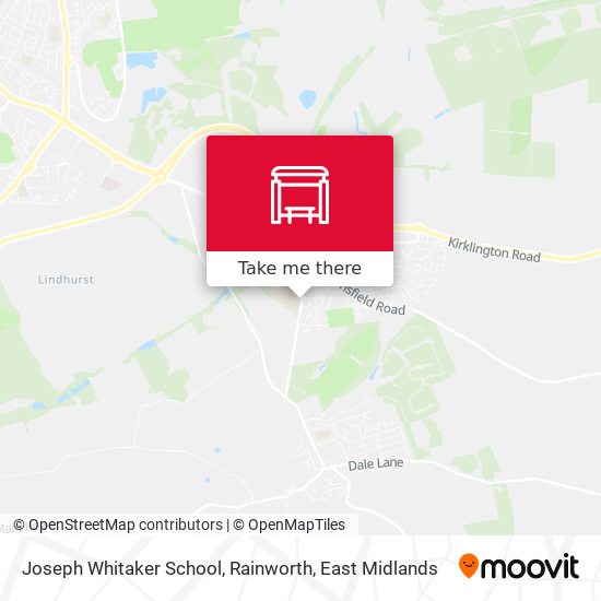 Joseph Whitaker School, Rainworth map