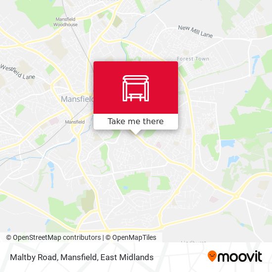 Maltby Road, Mansfield map