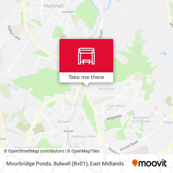 Moorbridge Ponds, Bulwell (Bv01) map