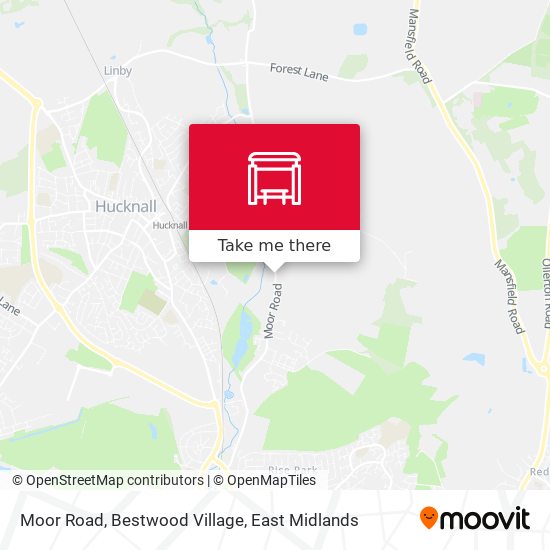 Moor Road, Bestwood Village map