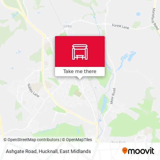 Ashgate Road, Hucknall map