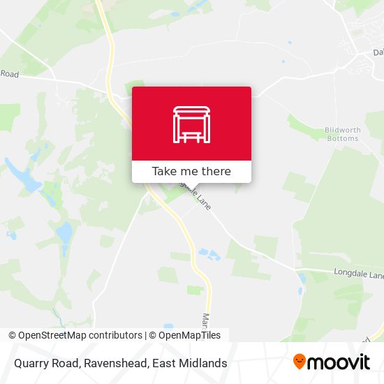 Quarry Road, Ravenshead map
