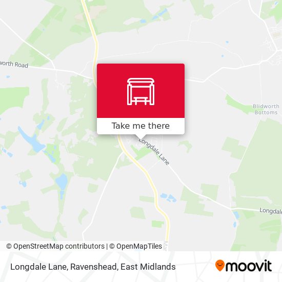 Longdale Lane, Ravenshead map