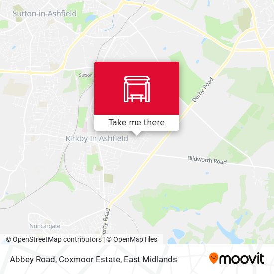 Abbey Road, Coxmoor Estate map