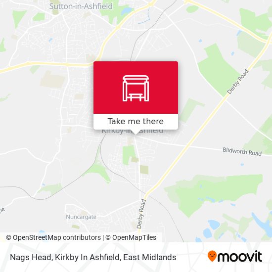 Nags Head, Kirkby In Ashfield map