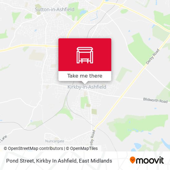 Pond Street, Kirkby In Ashfield map