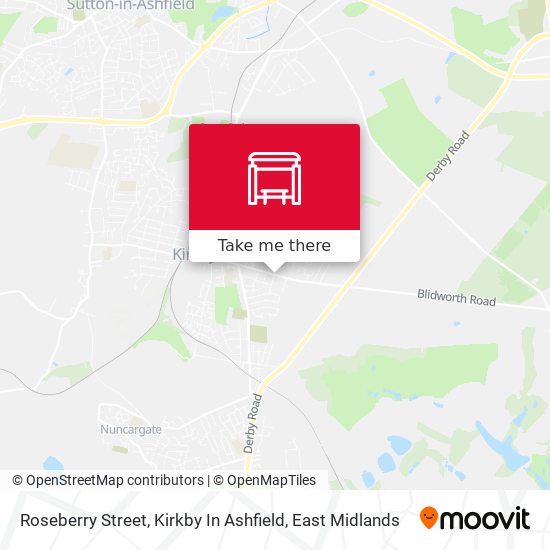 Roseberry Street, Kirkby In Ashfield map