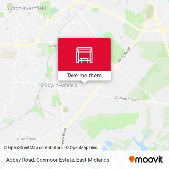 Abbey Road, Coxmoor Estate map