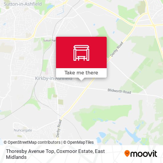 Thoresby Avenue Top, Coxmoor Estate map