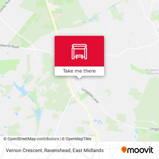 Vernon Crescent, Ravenshead map