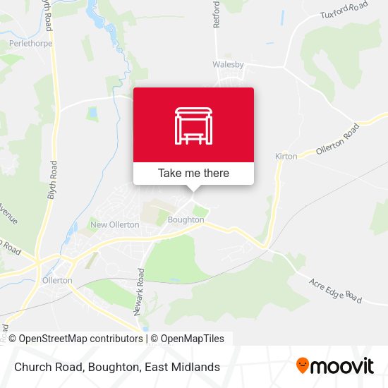 Church Road, Boughton map