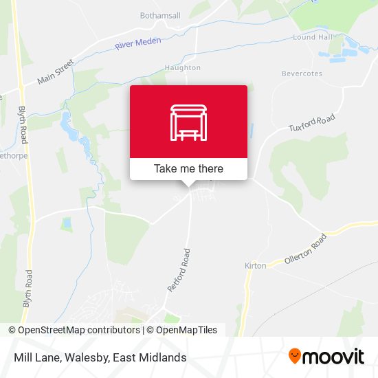 Mill Lane, Walesby map