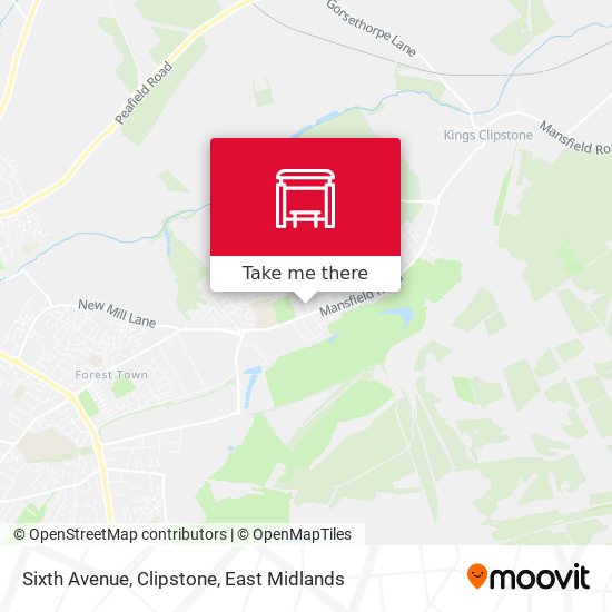 Sixth Avenue, Clipstone map