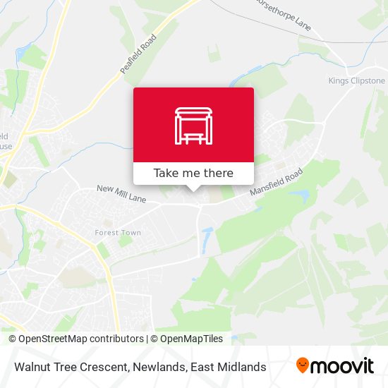 Walnut Tree Crescent, Newlands map