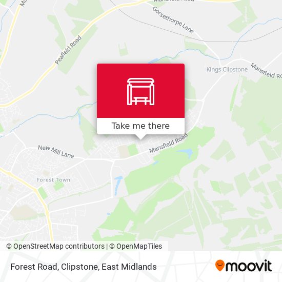 Forest Road, Clipstone map