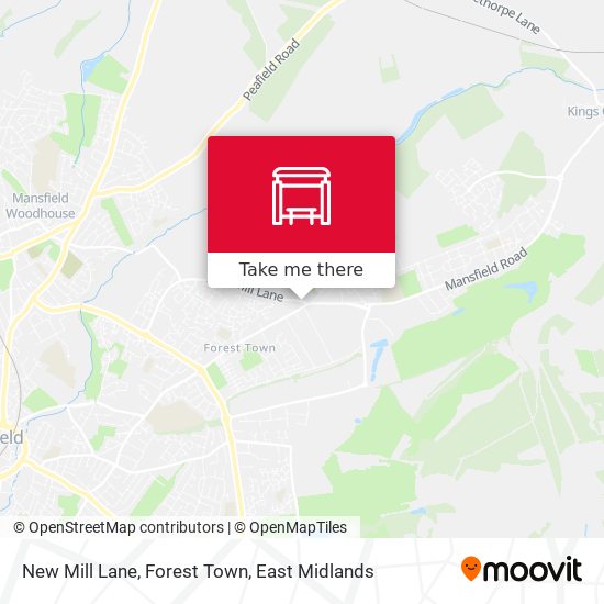 New Mill Lane, Forest Town map