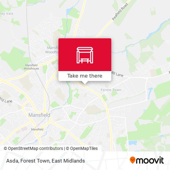 Asda, Forest Town map