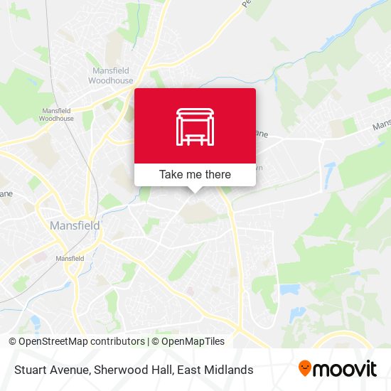 Stuart Avenue, Sherwood Hall map