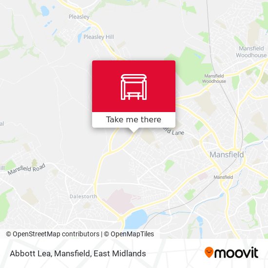 Abbott Lea, Mansfield map