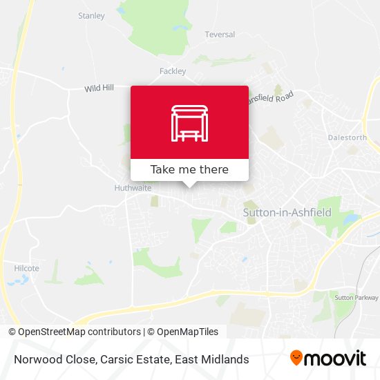 Norwood Close, Carsic Estate map