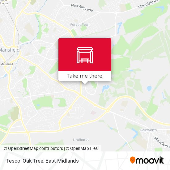 Tesco, Oak Tree map