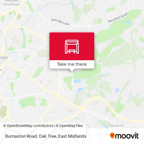 Burnaston Road, Oak Tree map