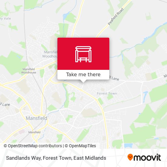 Sandlands Way, Forest Town map