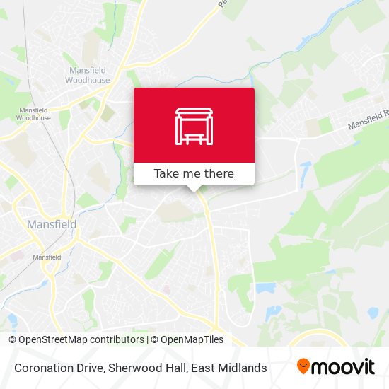Coronation Drive, Sherwood Hall map